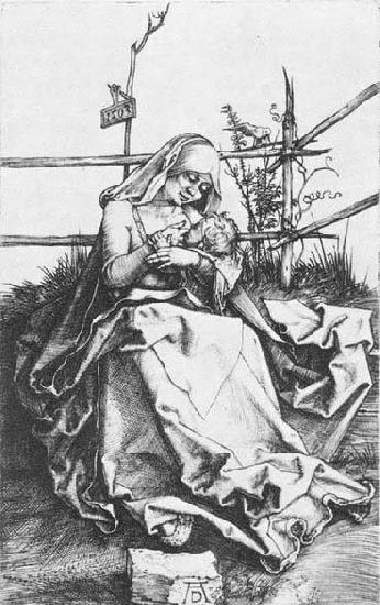 Albrecht Durer Madonna on a Grassy Bench